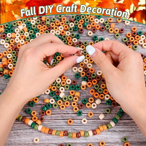 3000pcs خريف المهر حبات 6 ألوان مختلطة البلاستيك حرفة حرفة خضراء برتقالية الفوارق لخريف عيد الشكر حفلة DIY Craft Netcleace Makekle in Saudi Arabia