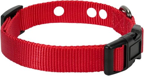Dog Fence Replacement Collar for Shock Collar, E-Collar Replacement Strap, 1 inch Red Large in Kuwait