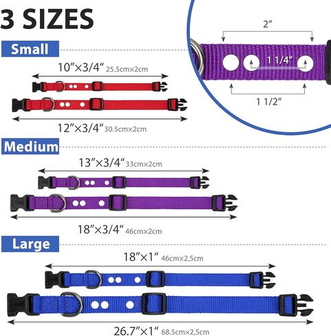 Dog Fence Replacement Collar for Shock Collar, E-Collar Replacement Strap, 1 inch Red Large in Kuwait