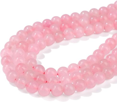 100PCS 8mm Natural Pink Zebra Jasper Beads Gemstone Round Loose Beads for Jewelry Making Chakra Crystal Stone Beads for Bracelets Necklace Earrings Making Supplies (100pcs/Strand) in Saudi Arabia
