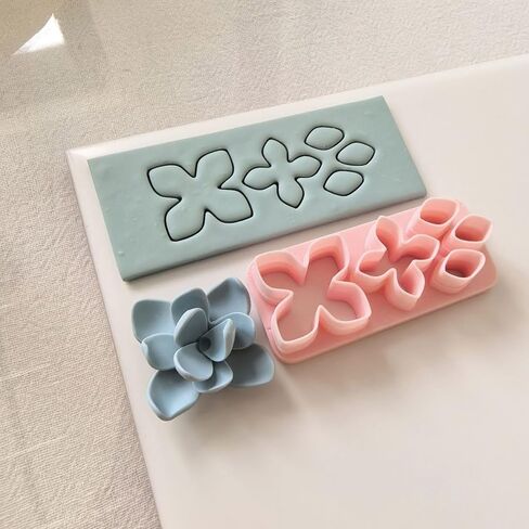 8PCS Floral Clay Molds Earring Making Molds for Handmade Earrings Jewelry Making with Reusable Silicone in Saudi Arabia