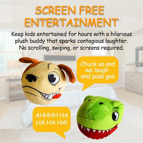 Bulldog Plush Toy – Funny Interactive Animal Plushie with Silly Giggling, Laughing, and Farting Sounds, Hilarious Prank Gag Gift in Saudi Arabia