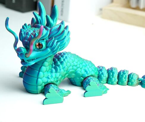 3D Printed Kylin Model,Flexible Animals Toy Statue,Movable Joints,Home Office Decor,Interesting Toys for Autism/ADHD,Festival Gifts toco,Fidget Toys, Executive Desk Animals Toy in Saudi Arabia