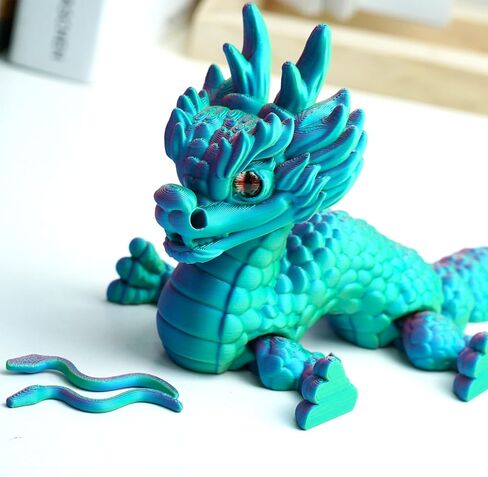3D Printed Kylin Model,Flexible Animals Toy Statue,Movable Joints,Home Office Decor,Interesting Toys for Autism/ADHD,Festival Gifts toco,Fidget Toys, Executive Desk Animals Toy in Saudi Arabia