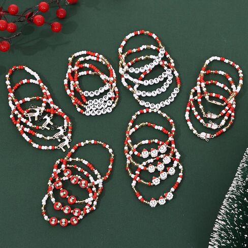 Taouzi 20 Pcs VOTE Bracelets Encourage Voting Bracelets Beaded Initial Bracelets Fashion Popular Letter Bracelets for Women Girls in Kuwait