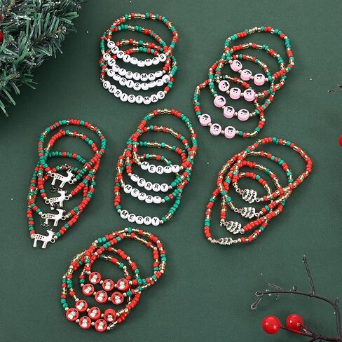 Taouzi 20 Pcs VOTE Bracelets Encourage Voting Bracelets Beaded Initial Bracelets Fashion Popular Letter Bracelets for Women Girls in Kuwait