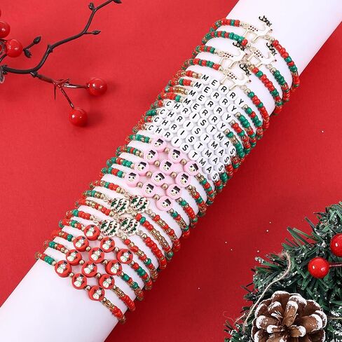 Taouzi 20 Pcs VOTE Bracelets Encourage Voting Bracelets Beaded Initial Bracelets Fashion Popular Letter Bracelets for Women Girls in Kuwait