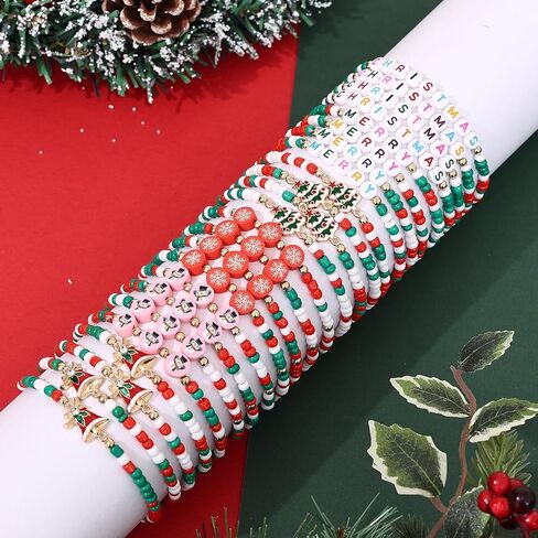 Taouzi 20 Pcs VOTE Bracelets Encourage Voting Bracelets Beaded Initial Bracelets Fashion Popular Letter Bracelets for Women Girls in Kuwait