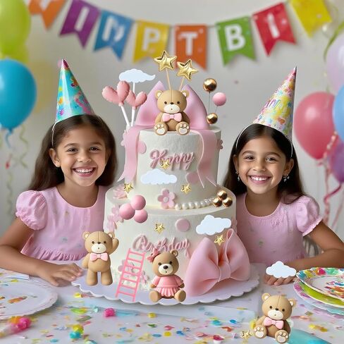 رفاهية تدي دب الدب الديكور الطفل كعكة دش الكعكة أعلى الطفل دش كعكة الديكور طفلة فتاة الديكور in Kuwait