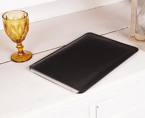 علبة جلدية لـ MacBook Air 2018-2024 M1 M2 M3 رقاقة الأكمام الناعمة المصنوعة يدويًا لـ MacBook Air 13 بوصة ، MacBook Pro ، الأزرق العمودي in Kuwait