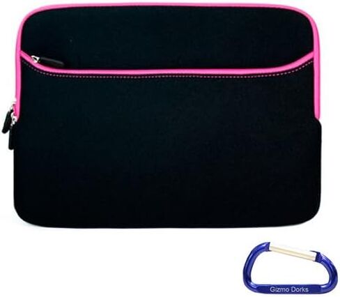 Gizmo Dorks Neoprene Zipper Sleeve (Black with Pink Trim) for The Samsung Series 9 11.6 inch Netbook in Saudi Arabia