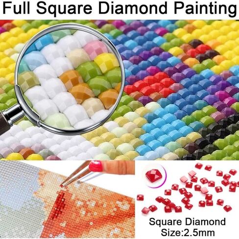 Cinque Terre Italy 5D Diamond Art Painting Full Square Dired Diamond Art Painting by Number Kits for البالغين ، غرزة Mosaic Cross for Decor Decor 14x14in (2) in Saudi Arabia
