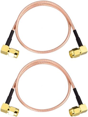 SUPERBAT SMA Cable Extension 3ft SMA Male to SMA Male Right Angle Connector Cable RG316 Cable Jumper for FPV Antenna Router WiFi Cable Network Analyzer etc. 2-Pack in Saudi Arabia