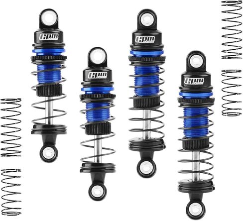 GPM Racing RC Aluminum Alloy Front & Rear Shock Absorbers Set for LOSI 1/24 Micro-B 2WD RTR Race Buggy LOS00007, Upgrade Replacement for LOS-1765 (Purple) in Saudi Arabia