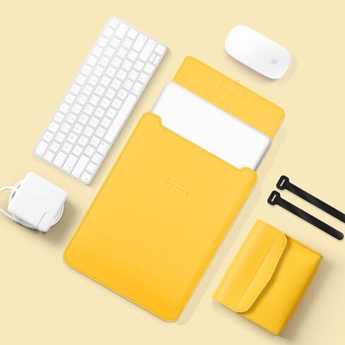 أكياس الكمبيوتر اللوحي المضادة لصفراء الغلاف المحمول المتوافق مع MacBook Air 15 بوصة الحالة 2023 الطراز A2941 M2،15inch 15.4inch 15.6inch Notebook ، متوافق مع مع Pro Pro 15.4 بوصة (طراز: A1286) leathee in Kuwait