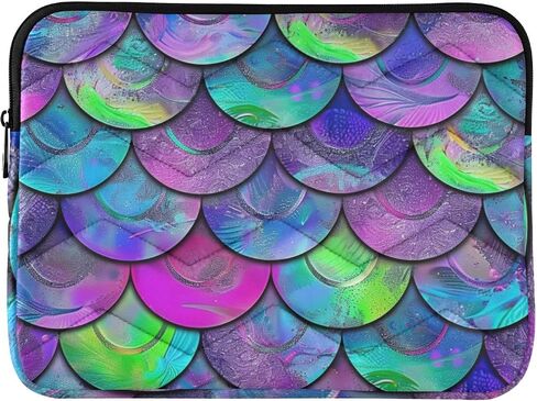 Blue Purple Mermaid Scales (6) Laptop Sleeve 15.6 inch, Protective Laptop Case Briefcase Notebook Cover Carrying Computer Bag for Travel Work in Kuwait