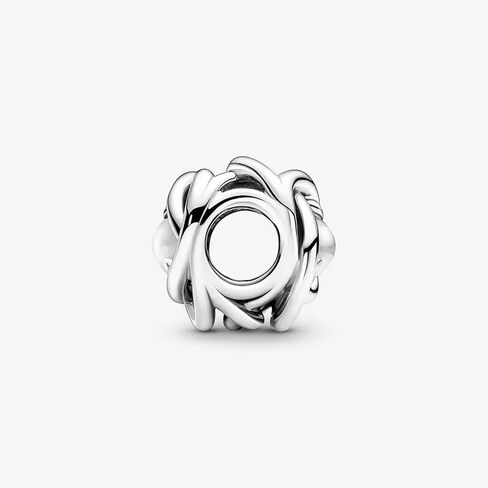 Pandora May Green Eternity Circle Charm Charm Moments الأساور - مجوهرات نسائية مذهلة - هدية للنساء - مصنوعة من الفضة الاسترليني والكريستال الصناعي، مع صندوق هدايا in Saudi Arabia