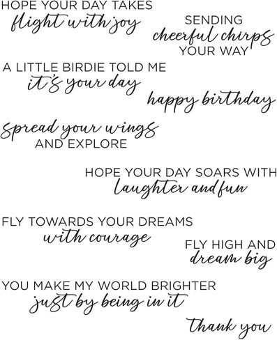 Spellbinders Spread Your Wings Sentiments Clear Stamps, Metal in Saudi Arabia