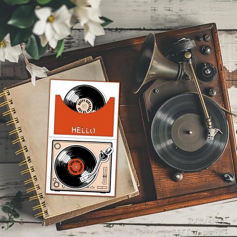 GLOBLELAND Vintage Music Notes Clear Stamps for Cards Making and Journaling Retro Music Records Transparent Stamp Happy Birthday Silicone Stamps Seal for DIY Scrapbooking Embossing Photo Album Decor in Saudi Arabia