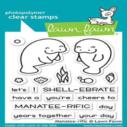 Lawn Fawn Clear Stamps 3 "X2"-Manatee-Ripy in Saudi Arabia