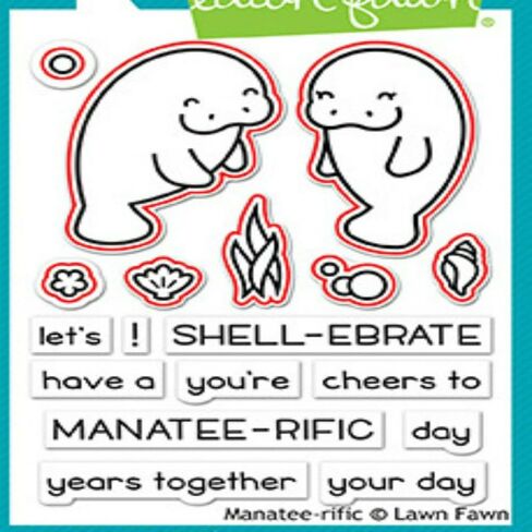 Lawn Fawn Clear Stamps 3 "X2"-Manatee-Ripy in Saudi Arabia