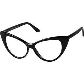 ShadyVEU Vintage Cateye Sunglasses UV Protection Non Prescription Clear Lens Chic Retro Fashion Mod