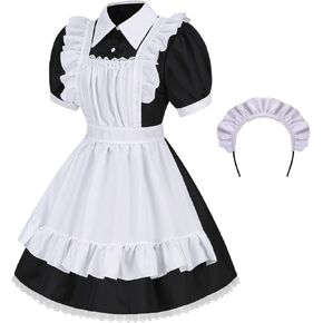 الملونة البيت المرأة أنيمي الفرنسية خادمة الزي تأثيري الكبار الذكور خادمة زي لوليتا فستان بتصميم حالم مجموعة in Kuwait