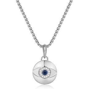 GAVU Evil Eye Jewelry,Stainless Steel Evil Eye Pendant Necklace For Men And Women
