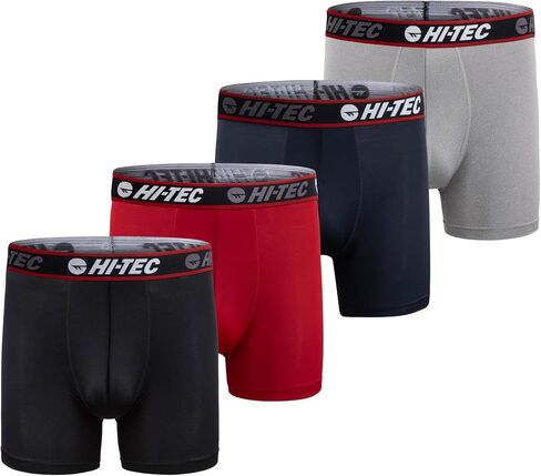 سروال بوكسر رجالي من HI-TEC مكون من 4 قطع، بدون طيران من الأمام in Kuwait