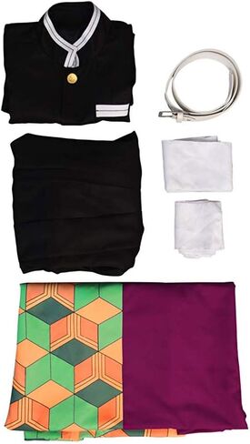 Cosplay Life Demon Killer Vanquisher Complete Anime Costume Set Kimono Cardigan - Halloween Outfit For Unisex Adult in Kuwait