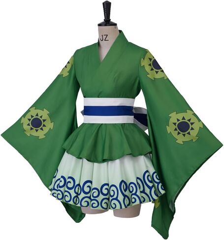 iSHOWcos Anime Roronoa Cosplay Costume Roronoa Kimono Dress Female Girls Lolita Outfits Halloween Suit with Belt in Saudi Arabia