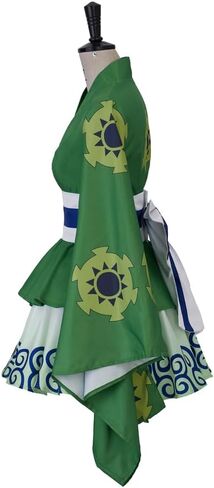 iSHOWcos Anime Roronoa Cosplay Costume Roronoa Kimono Dress Female Girls Lolita Outfits Halloween Suit with Belt in Saudi Arabia
