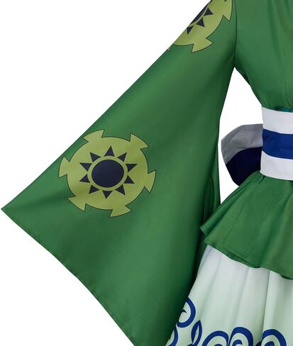 iSHOWcos Anime Roronoa Cosplay Costume Roronoa Kimono Dress Female Girls Lolita Outfits Halloween Suit with Belt in Saudi Arabia