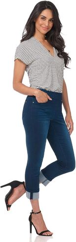 بنطال جينز Rekucci Secret Figure Denim للسيدات سهل الارتداء ومقصوص يناسب 4 فصول in Kuwait