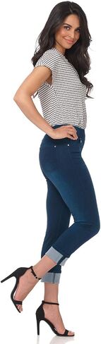 بنطال جينز Rekucci Secret Figure Denim للسيدات سهل الارتداء ومقصوص يناسب 4 فصول in Kuwait