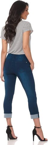 بنطال جينز Rekucci Secret Figure Denim للسيدات سهل الارتداء ومقصوص يناسب 4 فصول in Kuwait