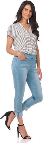 بنطال جينز Rekucci Secret Figure Denim للسيدات سهل الارتداء ومقصوص يناسب 4 فصول in Kuwait