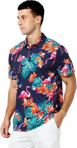 Arjen Kroos Men's Golf Polo Shirt Wicking Quick-Dry Athletic Print Performance Short Sleeve Polo in Saudi Arabia