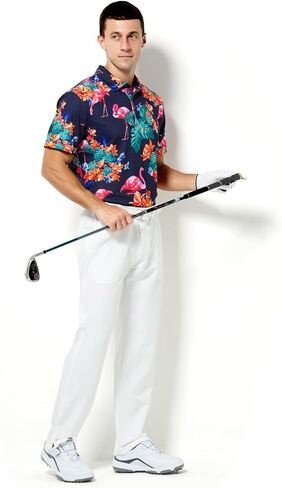 Arjen Kroos Men's Golf Polo Shirt Wicking Quick-Dry Athletic Print Performance Short Sleeve Polo in Saudi Arabia