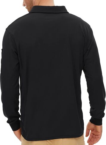 تي شيرت بولو رجالي من YuKaiChen بأكمام قصيرة وجيب سريع الجفاف وخفيف الوزن للتمرين in Kuwait