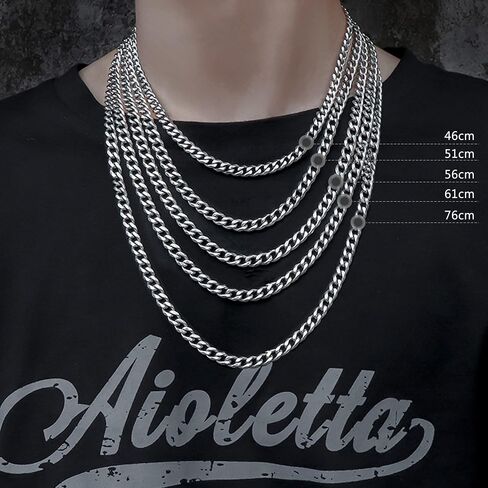 Fansilver 925 Sterling Silver Cross Pendant Necklace Diamond-Cut Cuban Link Chain Necklace Highly Polished Beveled Edge Cross Chain Necklace Silver Cross Necklace for Men Women 18-30 Inches in Saudi Arabia