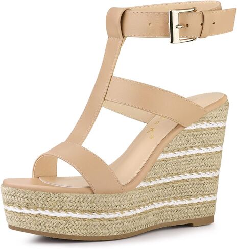 Allegra K Women's Espadrille Strappy Platform Wedges Sandals in Saudi Arabia