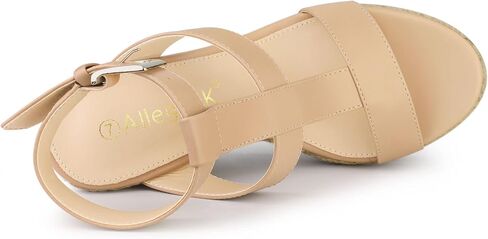 Allegra K Women's Espadrille Strappy Platform Wedges Sandals in Saudi Arabia