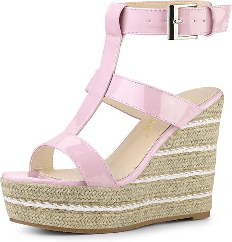 Allegra K Women's Espadrille Strappy Platform Wedges Sandals in Saudi Arabia