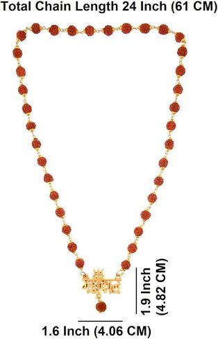 Efulgenz Indian Jewelry Sets for Women Rudraksha Necklace Handmade Jewelry Hindu Religious Spiritual Indian Jewelry Beaded Necklace for Men Women in Saudi Arabia