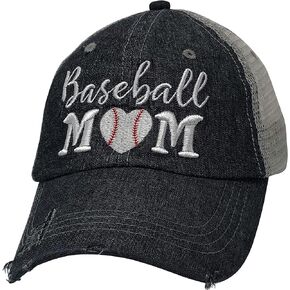 Cocomo Soul Womens Baseball Mom Hat | Baseball Mom Cap 202 Dark Grey