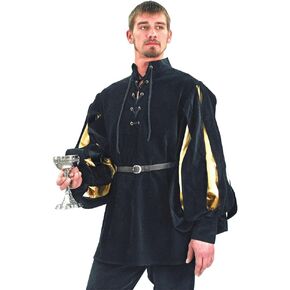 Men's Renaissance Cavalier Velvet Shirt in Saudi Arabia