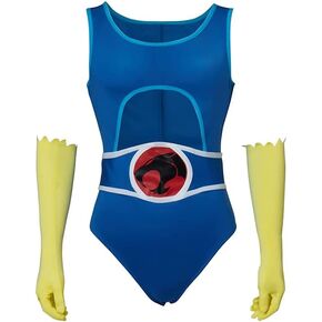RocailleCos Lion-O Cosplay Costume Jumpsuit with Gloves Halloween Cosplay Uniform for Adult Men