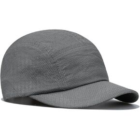 Croogo Quick Dry 5 Panel Cap Short Brim Baseball Caps Lightweight Trucker Hats Sports Dad Hat Casual Fitted Caps Sun Hat