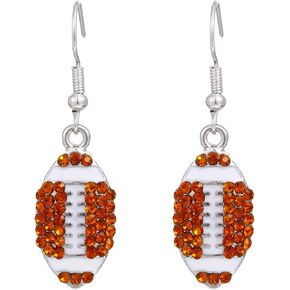 Football Earrings, Basketball Earrings Soccer Volleyball Baseball Earrings for Women Sports Jewelry